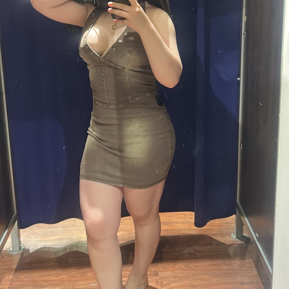 Windsor Brown Mini Dress